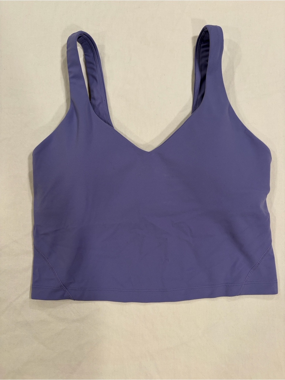 lululemon athletica Purple V‑neck Cropped Tank